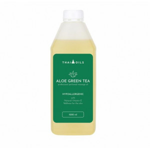 Массажное масло "Aloe Green Tea" Thai Oils с ароматом алое, 1 литр Таиланд